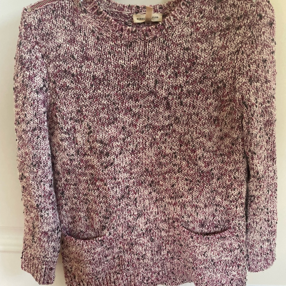 Rebecca Taylor pink knit sweater